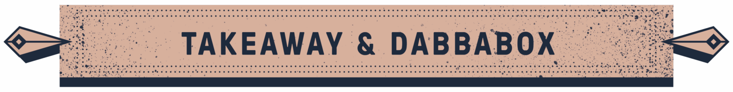 Dabbawal menus buttons for Indian street food website