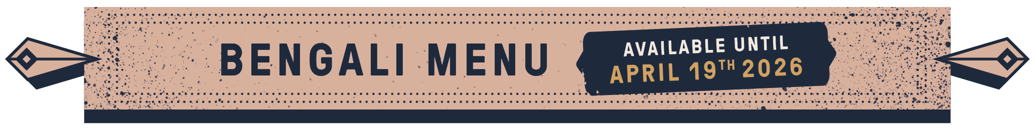 Graphic menu button for restaurant menu